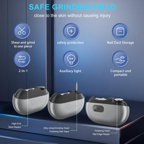Whriou automatic operation supports a smooth trim for thick nails.