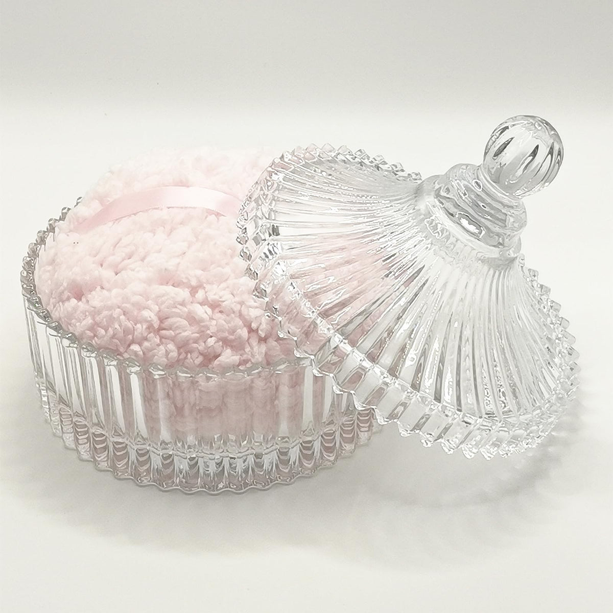 WHSLILR clear vanity storage box ideal for organizing rings, earrings, and trinkets.