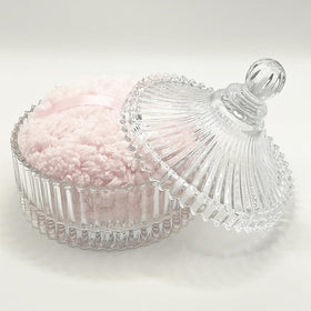 WHSLILR clear vanity storage box ideal for organizing rings, earrings, and trinkets.