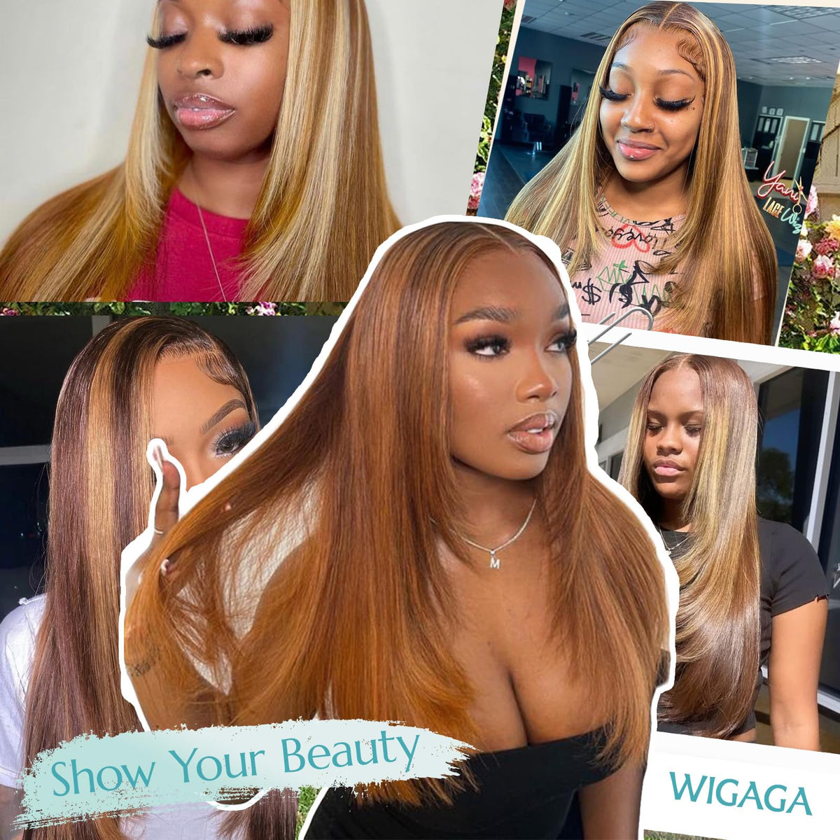 WIGAGA complete wig package includes wig caps for ready-to-wear use