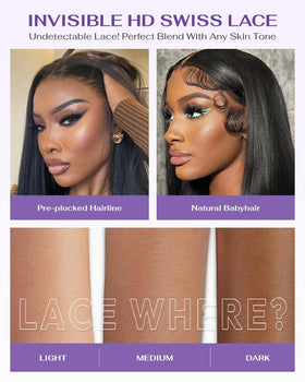wigcool 360 ombre ash blonde lace-front wig showcasing seamless color blend.