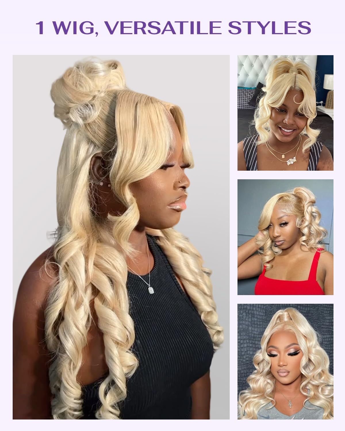 wigcool 613 blonde drawstring 360 wig enables quick, secure styling