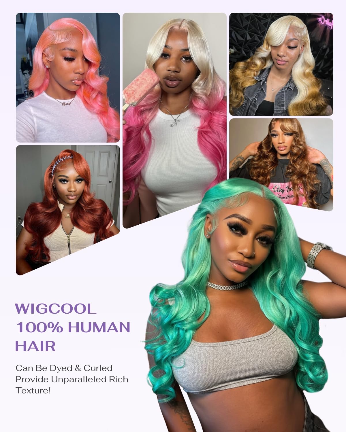 Wigcool baby-hair preplucked natural part for subtle, authentic styling possibilities.