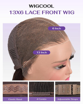 wigcool hd full-lace glueless wig for versatile styling and comfortable wear.
