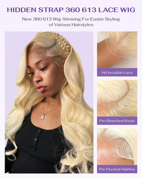 Wigcool pre-plucked baby hairs lace wig for realistic hairline instantly.