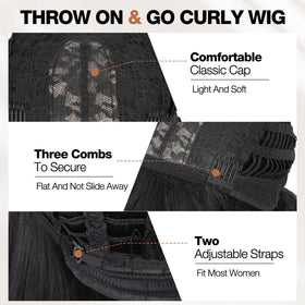 WIGER Yaki texture wavy wig styled for events and casual outings.