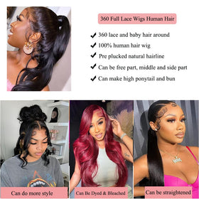 Wighottie high ponytail ready 360 lace wig for updos and events.