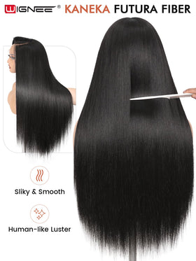 WIGNEE 13x6 lace-front wig with soft lace close-up blends with skin