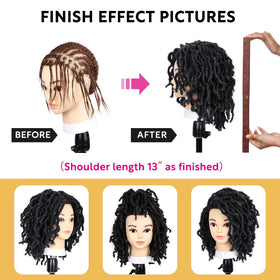WIGNEE faux locs in natural black color for daily wear