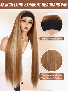WIGNEE glueless headband wig with adjustable combs for secure wear.