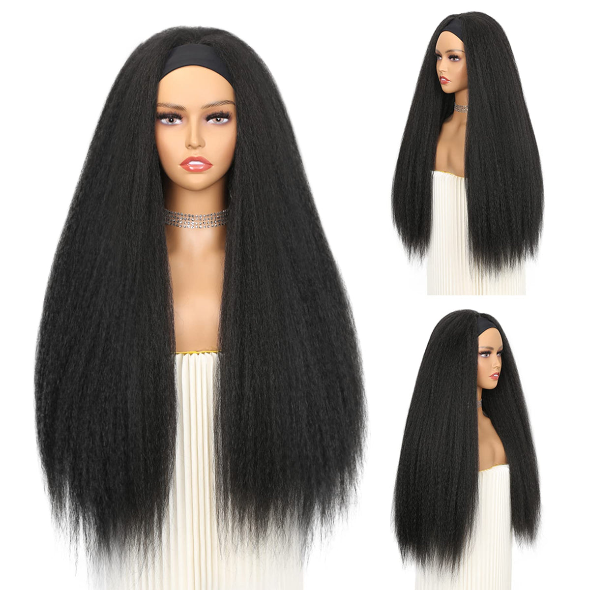 WIGNEE headband wig without lace or glue for effortless daily styling