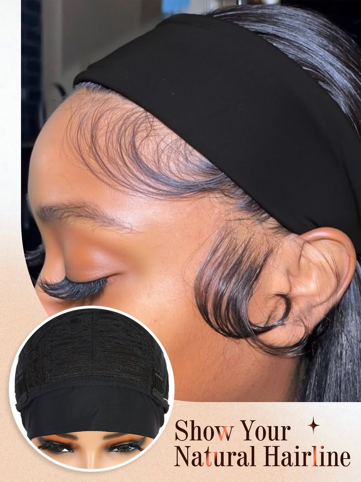 WIGNEE heat-resistant fiber wig enables safe heat styling.