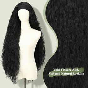 WIGNEE Ice-Silk headband detail offers smooth, comfortable fit.