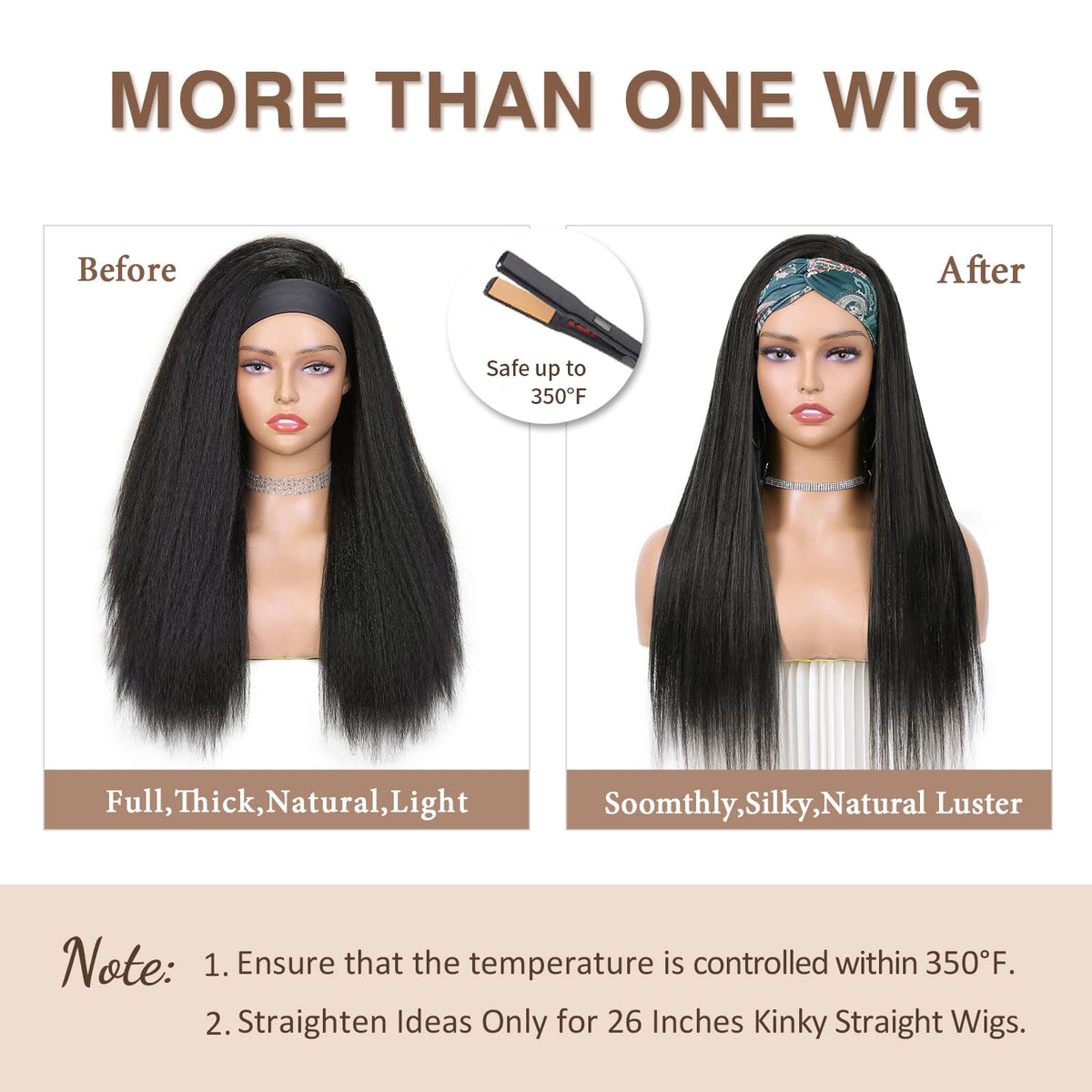 WIGNEE 150 density for a fuller, natural look.