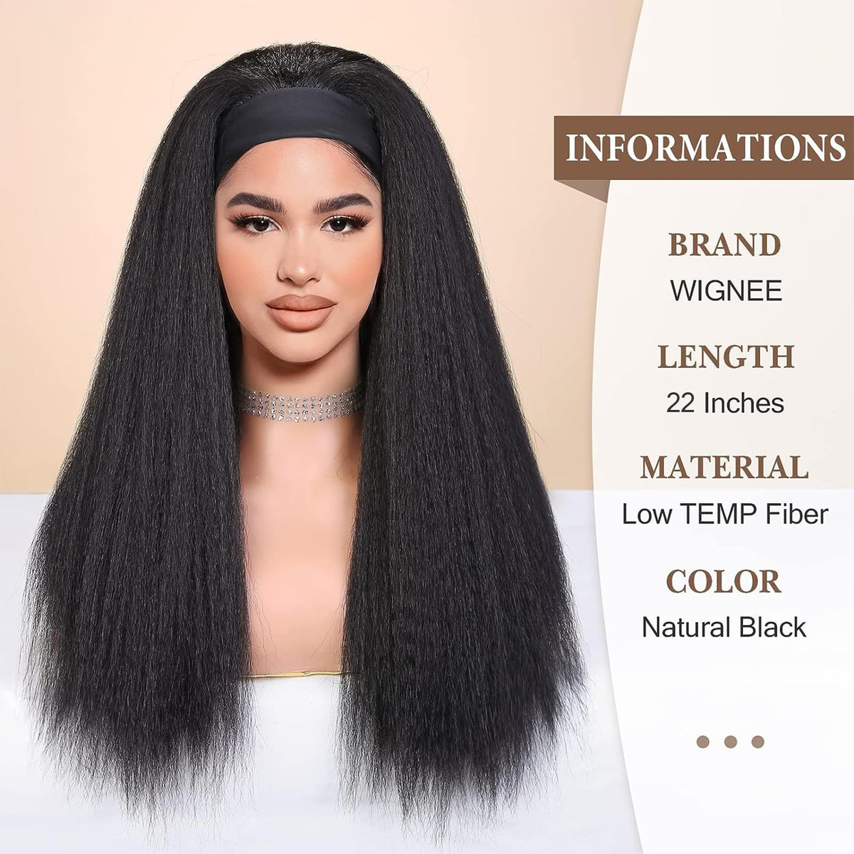 WIGNEE wig cap and three combs inside for secure fit.