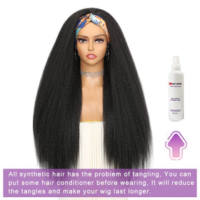 WIGNEE kinky straight wig texture feels soft and comfortable all day