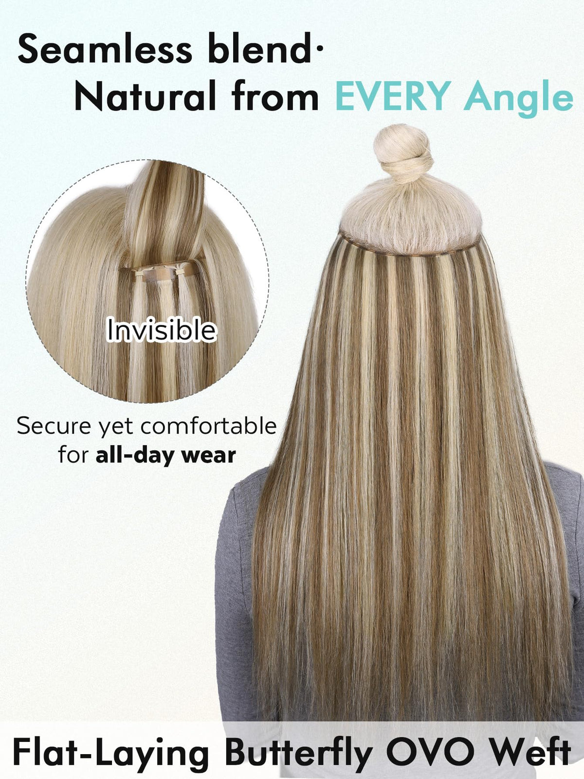 WIGNEE micro beads secure hold on the weft