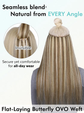 WIGNEE micro beads secure hold on the weft