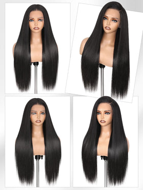 WIGNEE natural black wig offers versatile styling and a seamless look