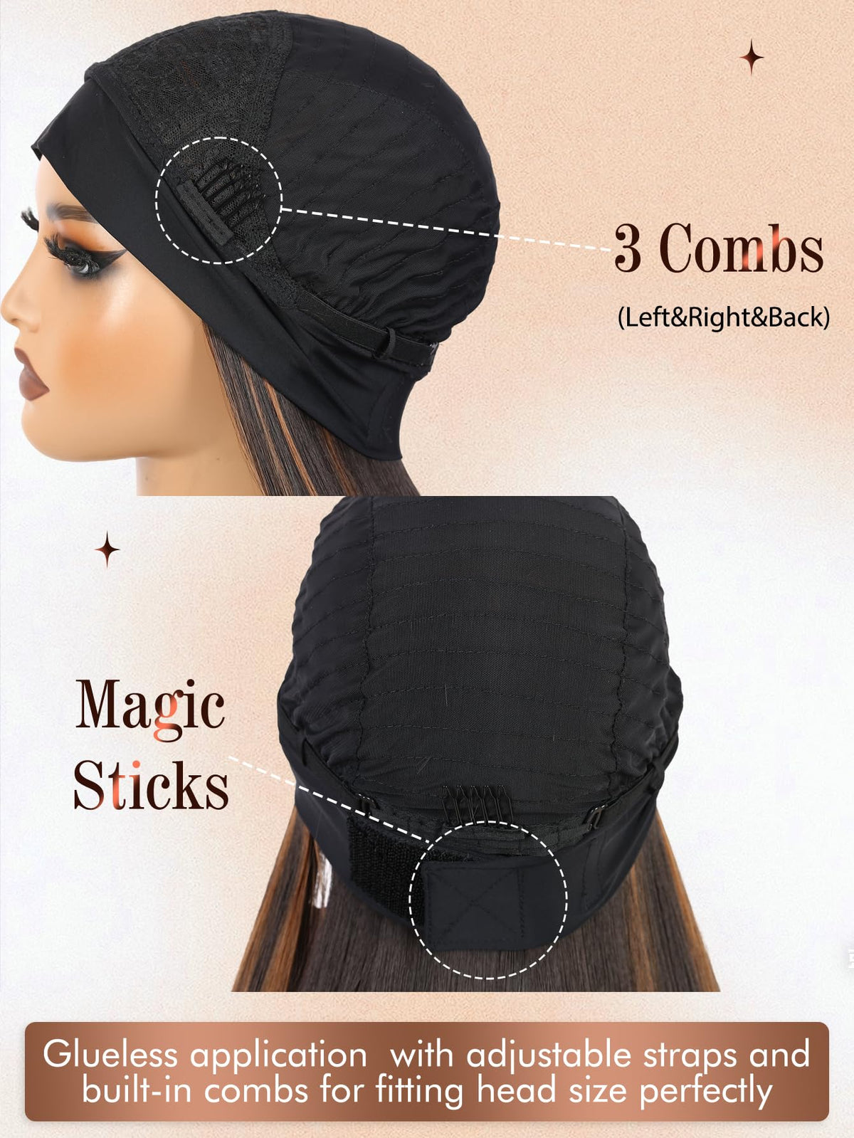 WIGNEE suitable for daily wear, weddings, parties, and cosplay