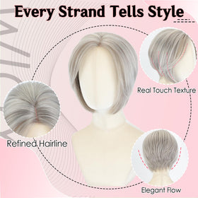 WIGYY daily wear wig offers soft texture and realistic movement.