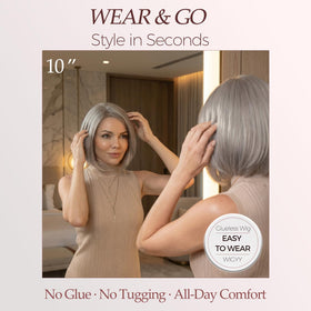 WIGYY lace front offers seamless hairline for a polished look.