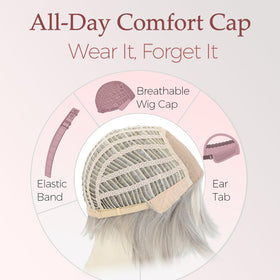 WIGYY lightweight protein fiber wig compatible with low-heat styling.