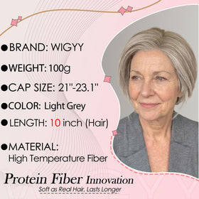 WIGYY short straight bob suits work, casual, or events.