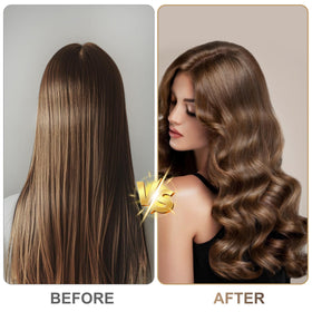 WIIKAI Auto-Wrap Curler attached to Shark HD400 for a gentle airflow drying effect.