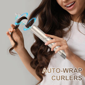WIIKAI Auto-Wrap Curler delivers voluminous curls using the Shark HD400 attachment.