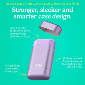 Application swipes shown for quick, mess-free underarm fragrance each morning.
