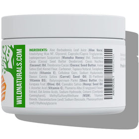 Wild Naturals Manuka Honey Natural ingredients imagery emphasizes purity and care