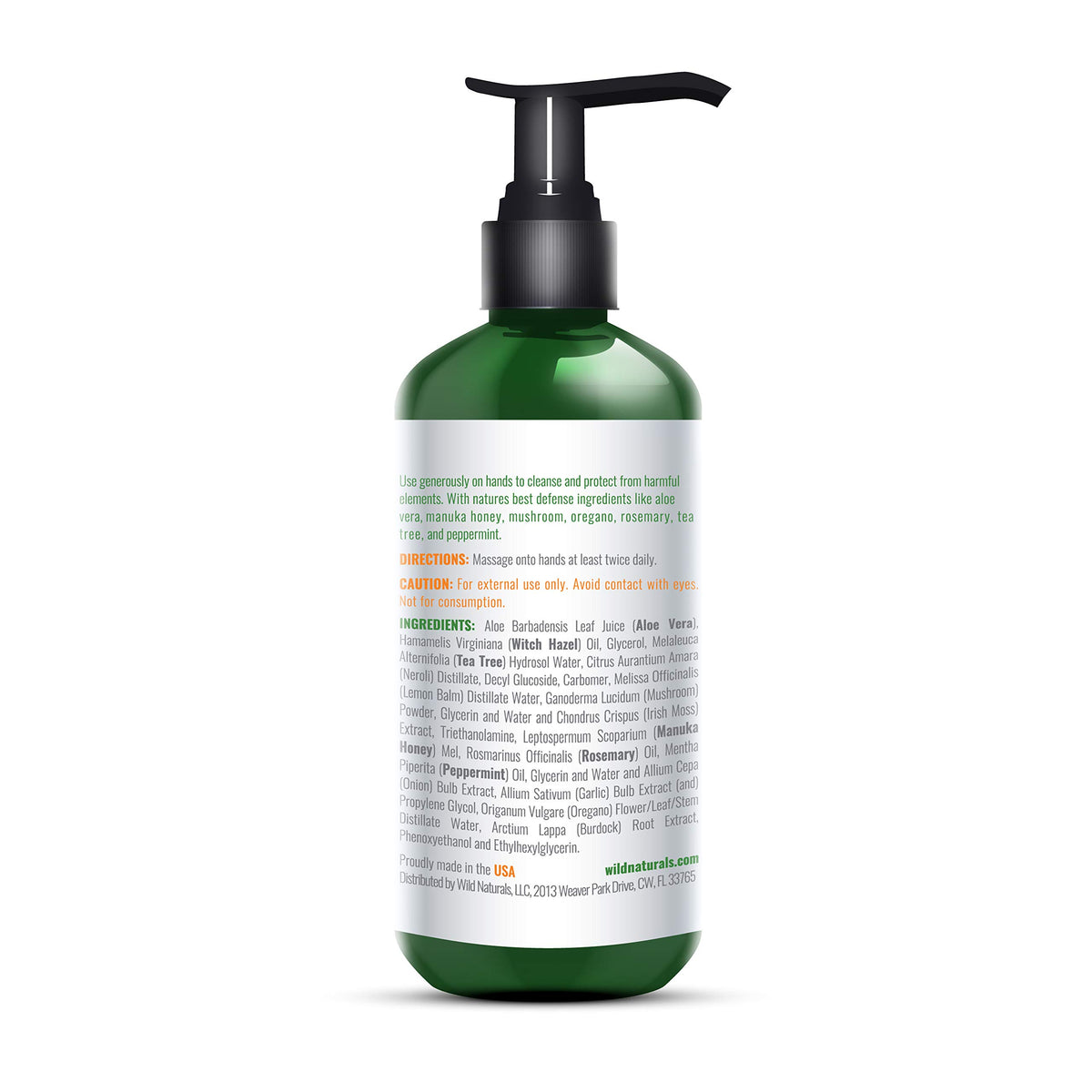 Wild Naturals Packaging close-up highlighting organic design
