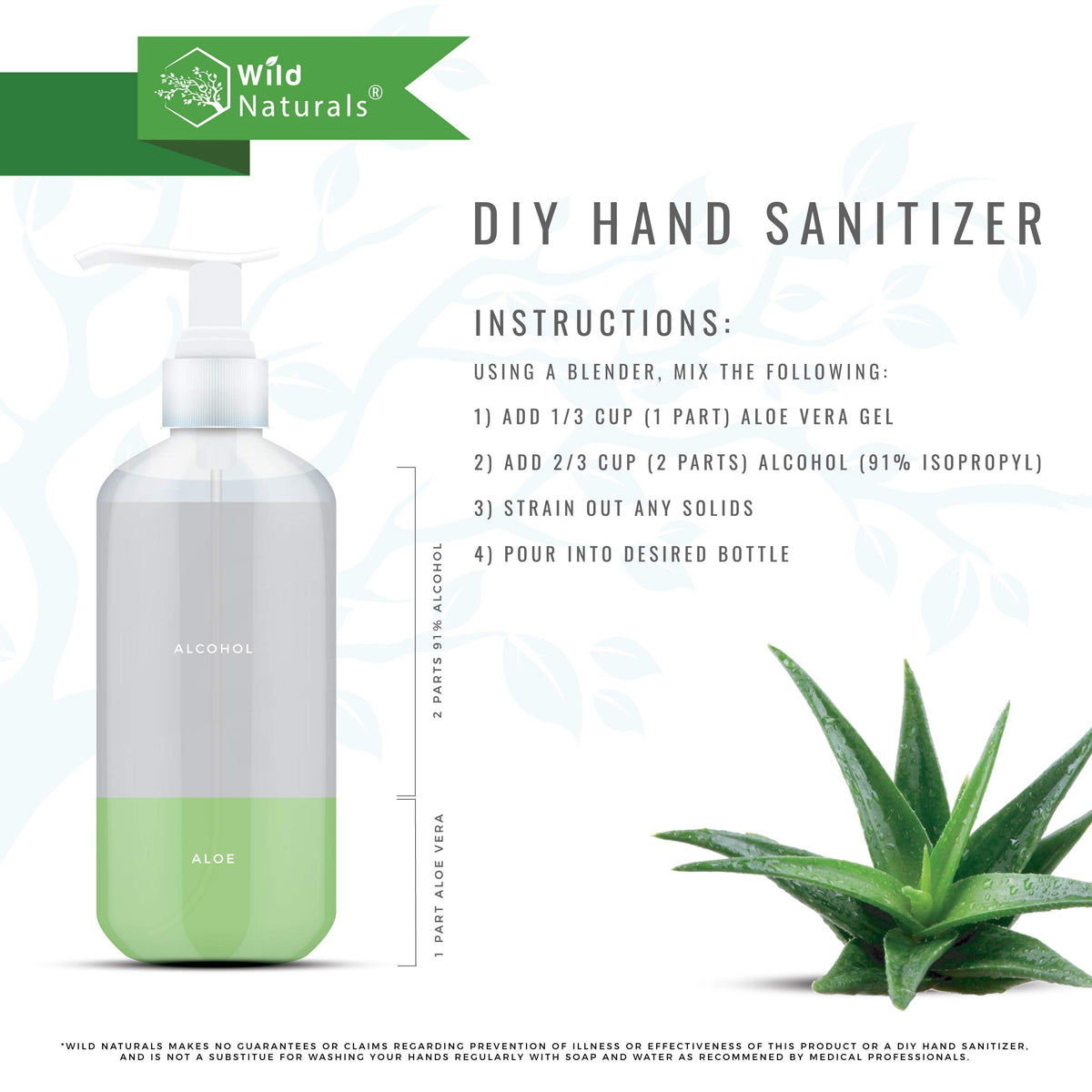 Wild Naturals Witch Hazel label detail on packaging