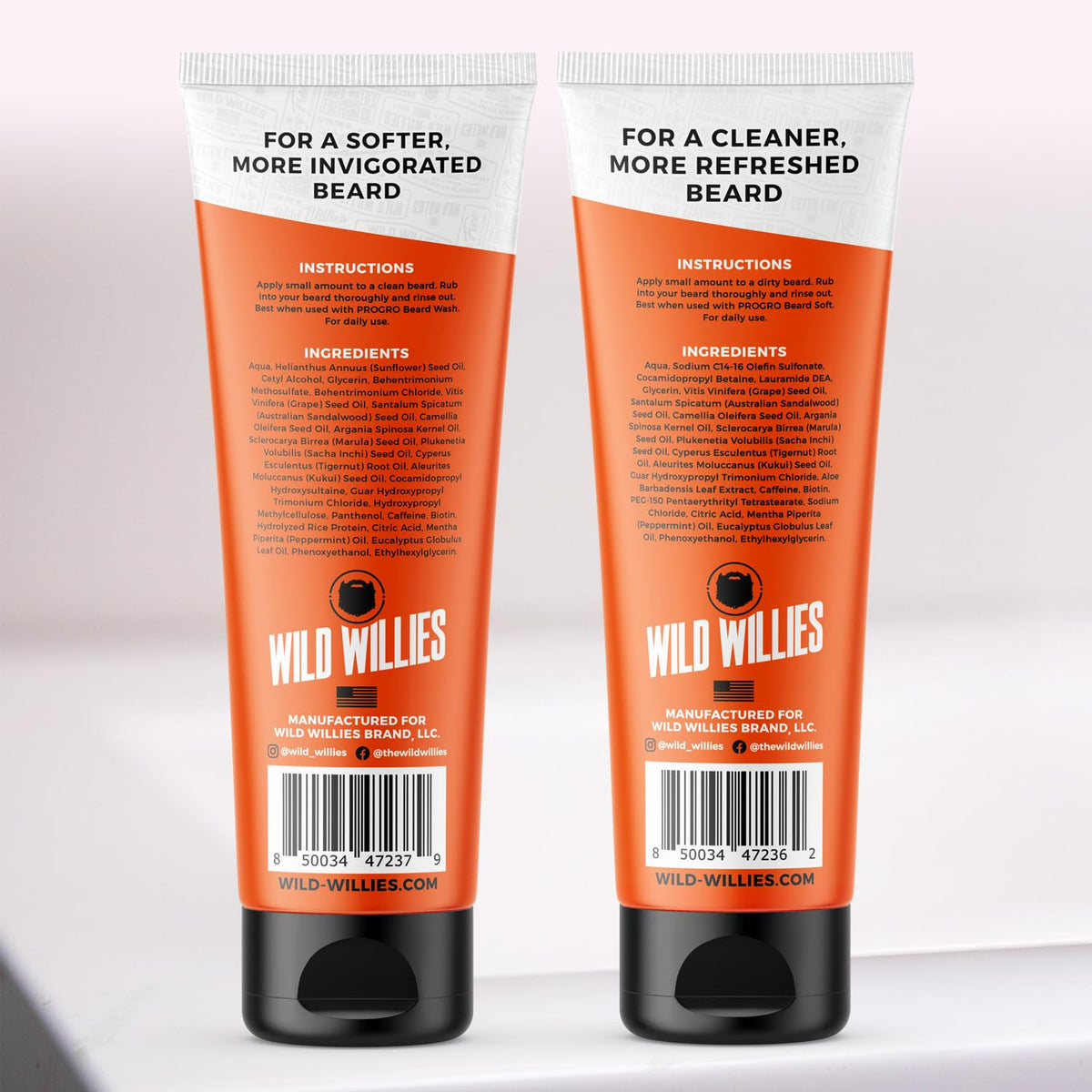 Wild Willies packaging box showcases premium beard care kit.