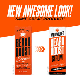 Wild Willies beard care kit packaging shown, ready for gifting or use.