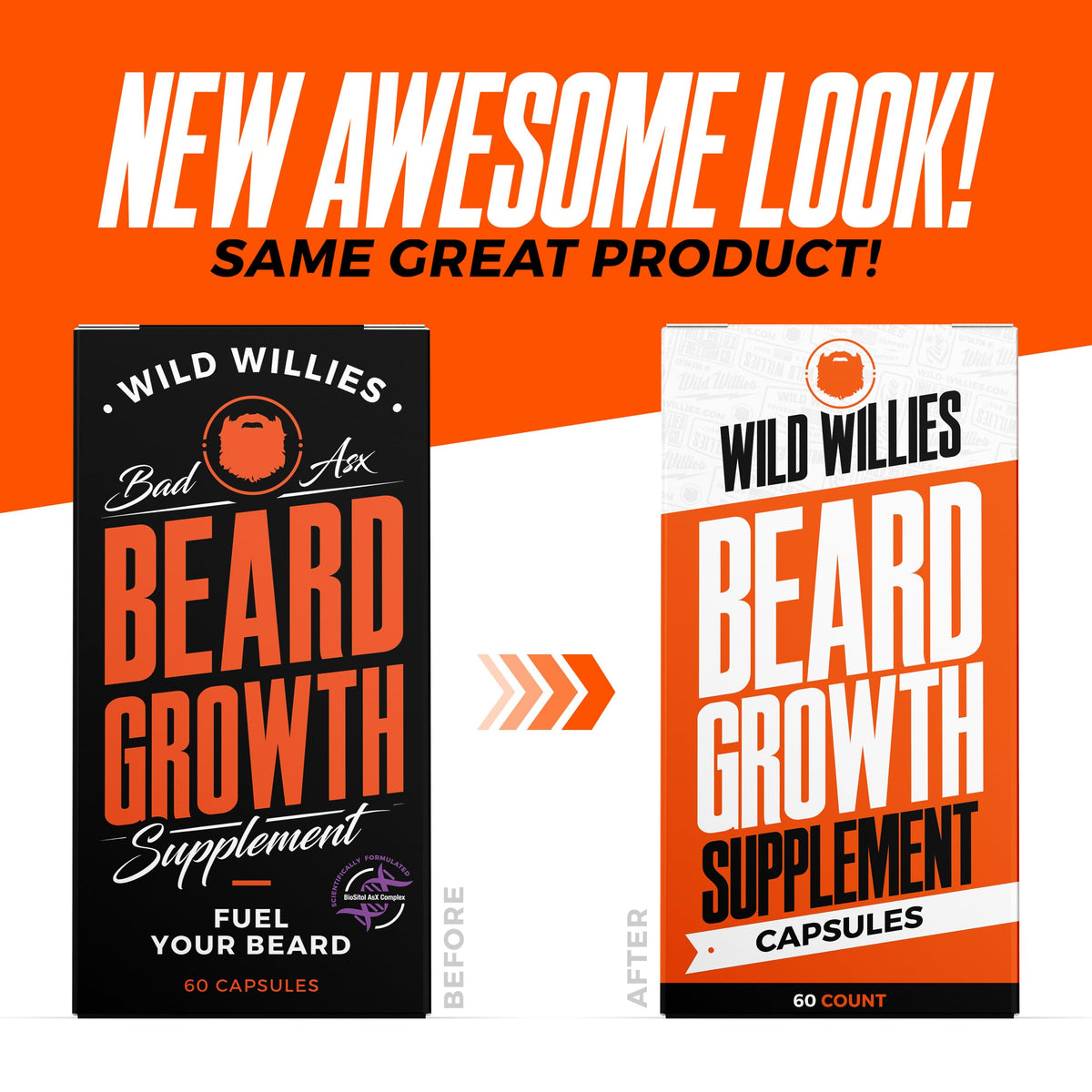 Wild Willies grooming routine with supplements fits busy mornings.