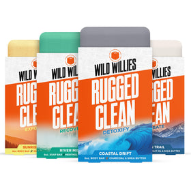 Wild Willies Coastal Drift moisturizing bar for refreshing cleanse and odor protection.