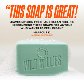Wild Willies Sunrise Ridge moisturizing bar for energizing scent and gentle hydration.