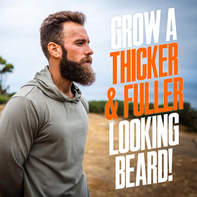 Wild Willies natural ingredients label highlights chemical-free beard support.