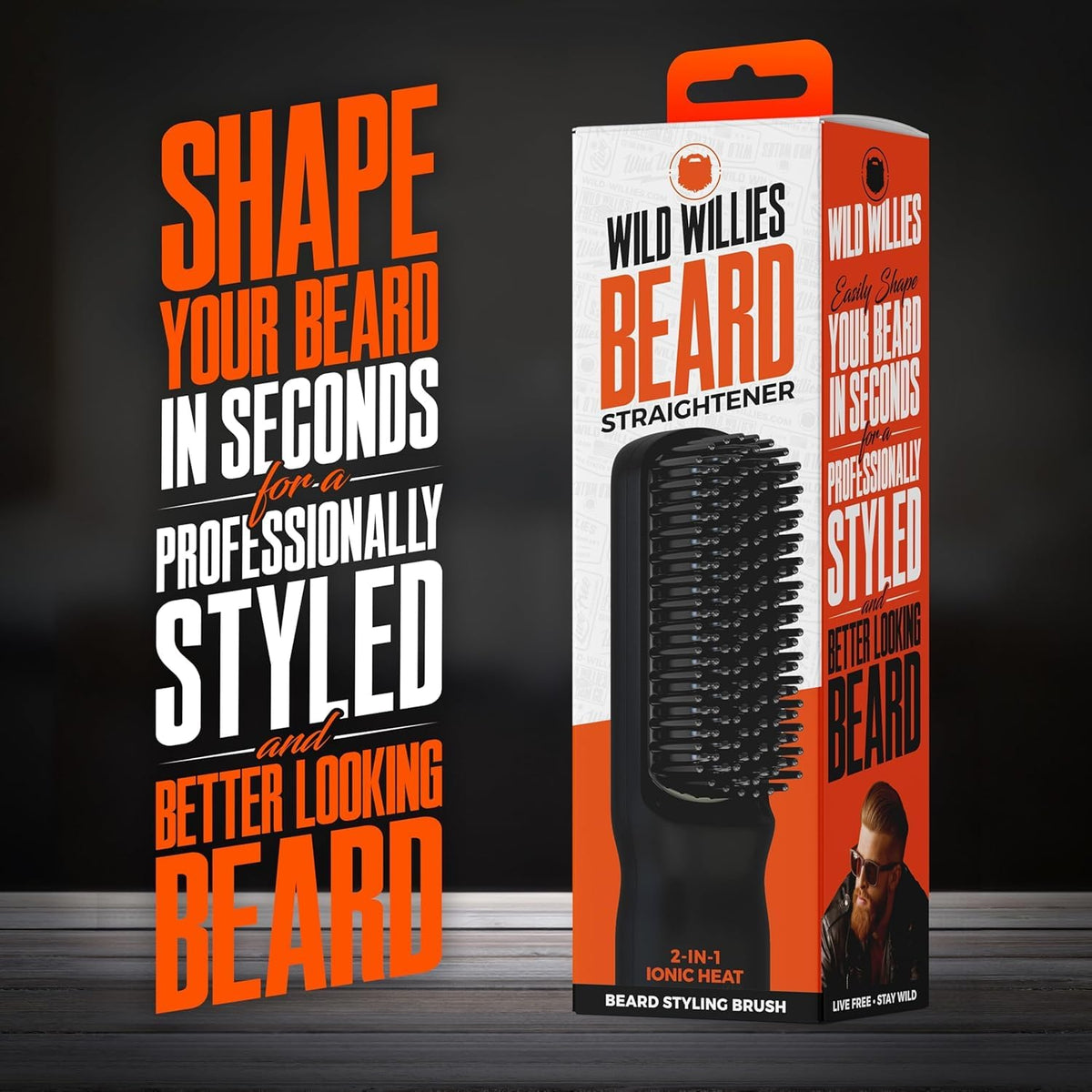 Wild Willies PROGRO beard conditioner bottle deeper hydration for softness