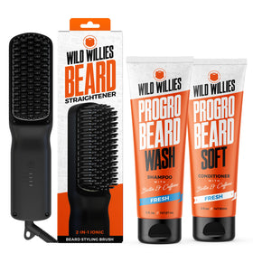 Wild Willies PROGRO beard wash bottle refreshing cleanse for beard care