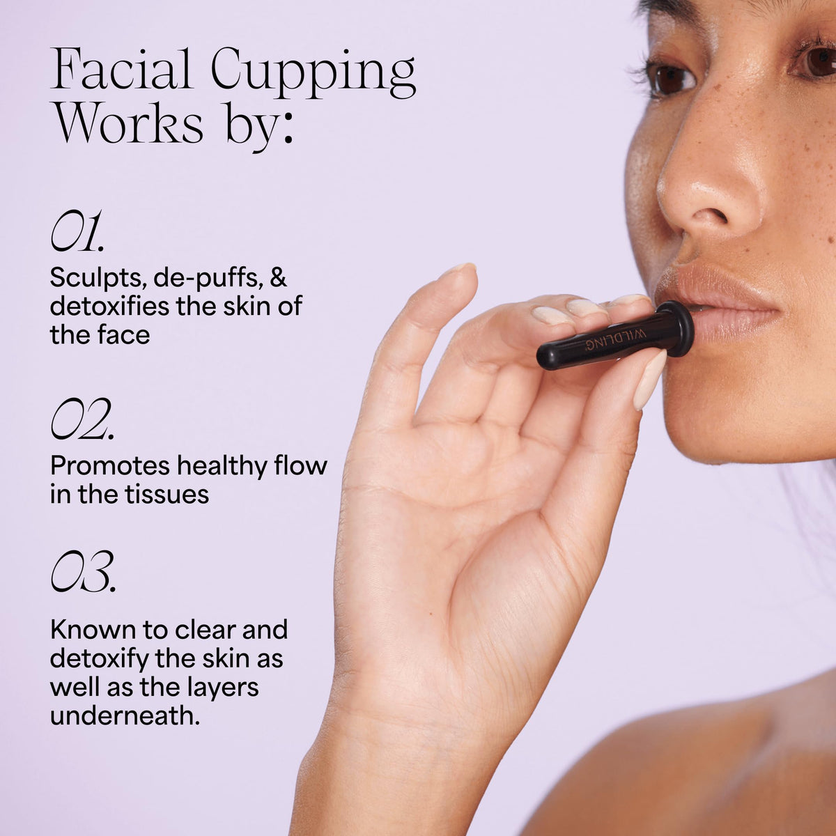Wildling Lumin detox focus image emphasizing lymphatic flow and clearer skin prospects.