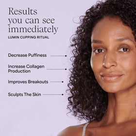 Wildling Lumin sculpting facial massage closeup highlighting contour and lift potential.