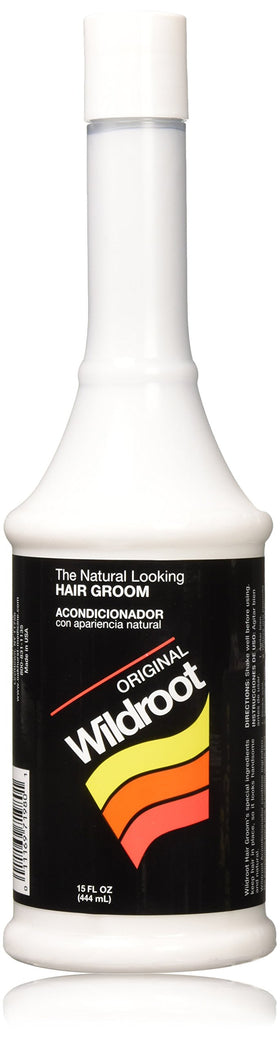 Wildroot Original Hair Groom 15oz bottle for classic natural styling and flexible hold
