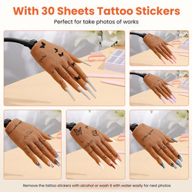 Wilfniee brown silicone hand conveys realistic hand feel during sessions.