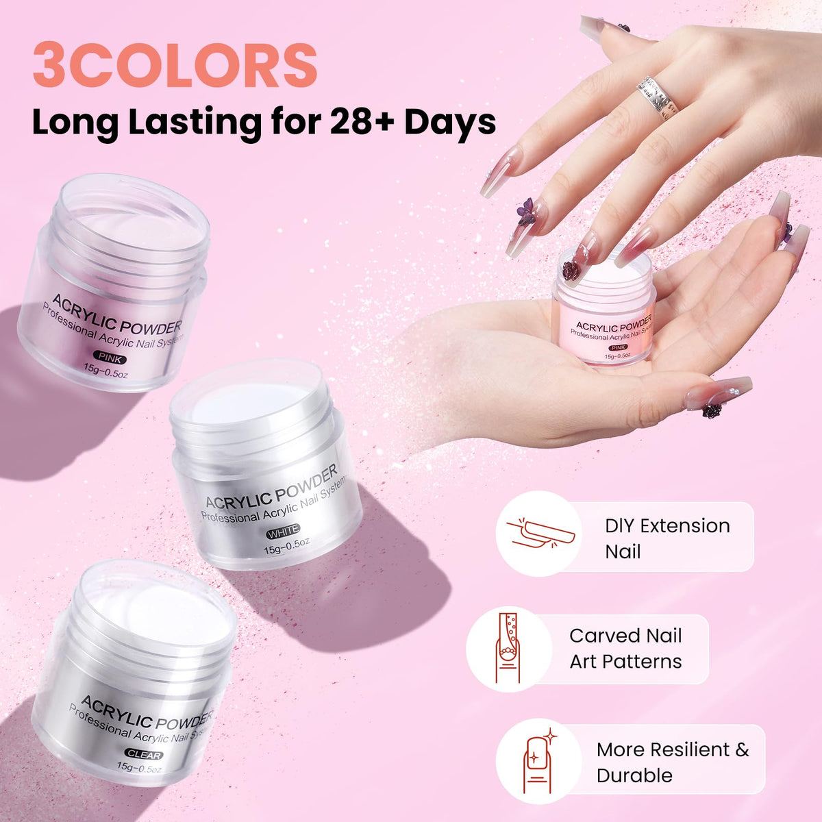 The Wilfniee gel polish in pure white creates clean looks