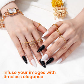 Wilfniee gold ring set design details for stylish ring layering practice.