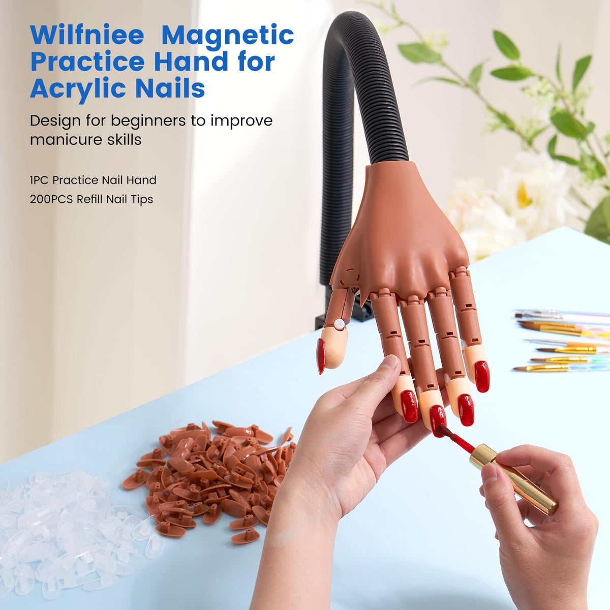 Wilfniee nail art training kit ideal for beginners and professionals