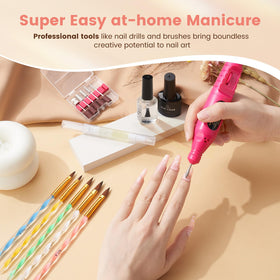 Wilfniee nail drill set enables precise shaping and cleanup.